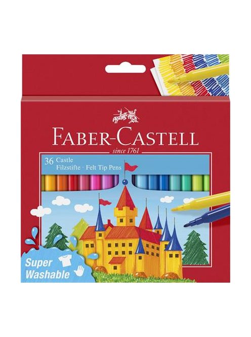 FABER-CASTELL Filctoll készlet, FABER-CASTELL, 36 különböző szín "Castle"