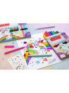 FABER-CASTELL Filctoll készlet, FABER-CASTELL "Unikornis" 10 különböző szín + 3 csillámos