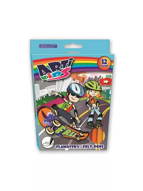 GRANIT Filctoll készlet, GRANIT "Arti Kids", 12 különböző szín