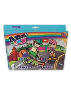   GRANIT Filctoll készlet, GRANIT "Arti Kids", 24 különböző szín
