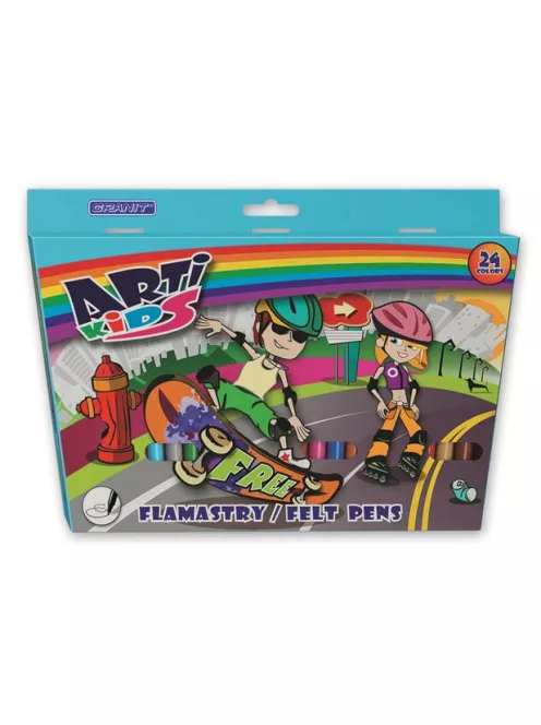 GRANIT Filctoll készlet, GRANIT "Arti Kids", 24 különböző szín