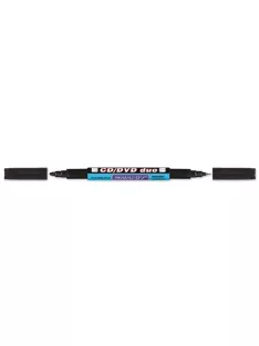   GRANIT Alkoholos marker, CD/DVD, 0,4/1,5-2,5 mm, kúpos, kétvégű, GRANIT "Piccolo M830", fekete