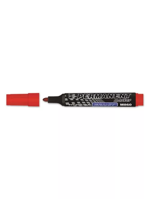 GRANIT Alkoholos marker, 3-4 mm, kúpos, GRANIT "M860", piros