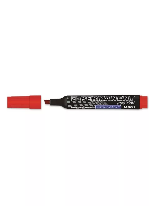 GRANIT Alkoholos marker, 1-5 mm, vágott, GRANIT "M861", piros