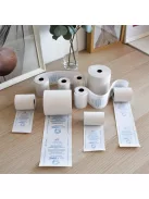 Hőpapír 57 mm széles, 27fm hosszú, cséve 12mm, 10 tekercs/csomag, ( 57/50 ) BPA mentes Bluering®