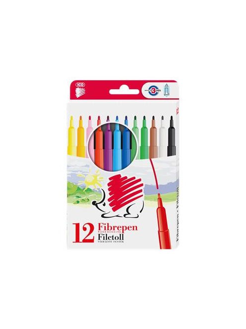 ICO Filctoll készlet, 1 mm, ICO "Süni 300", 12 különböző szín