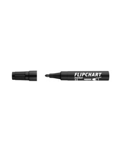   ICO Flipchart marker, 1-3 mm, kúpos, ICO "Artip 11", fekete