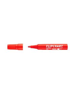   ICO Flipchart marker, 1-3 mm, kúpos, ICO "Artip 11", piros