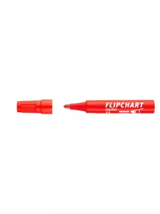   ICO Flipchart marker, 1-3 mm, kúpos, ICO "Artip 11", piros