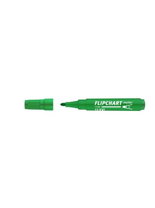 ICO Flipchart marker, 1-3 mm, kúpos, ICO "Artip 11 XXL", zöld