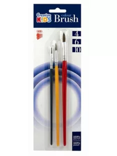   ICO Ecsetkészlet, no. 4-6-10, fa, ICO "Creative Kids"