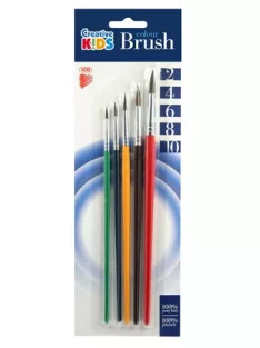   ICO Ecsetkészlet, no. 2-4-6-8-10, fa, ICO "Creative Kids"