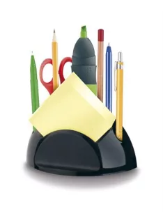   ICO Írószer és jegyzettömbtartó, ICO "Smart", fekete