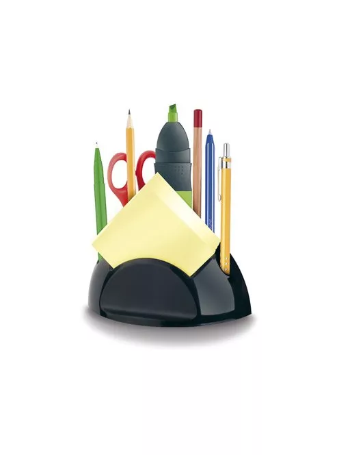 ICO Írószer és jegyzettömbtartó, ICO "Smart", fekete