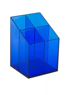 ICO Írószertartó, ICO, áttetsző kék