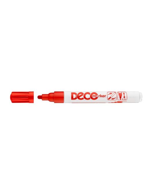 ICO Lakkmarker, 2-4 mm, ICO "Decomarker" piros