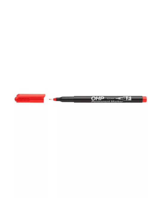 ICO Alkoholos marker, OHP, 0,5 mm, F, ICO, piros