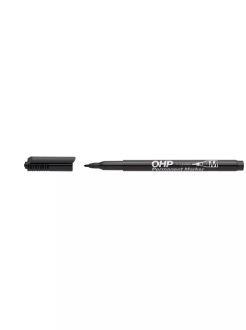 ICO Alkoholos marker, OHP, 1-1,5 mm, M, ICO, fekete