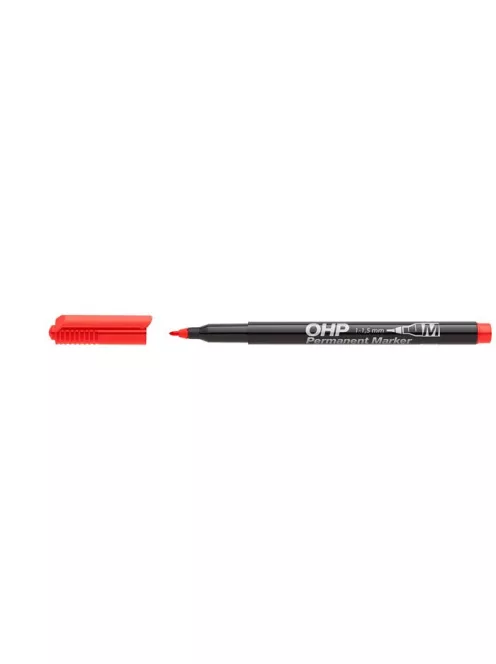 ICO Alkoholos marker, OHP, 1-1,5 mm, M, ICO, piros