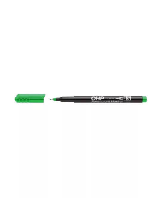 ICO Alkoholos marker, OHP, 0,3 mm, S, ICO, zöld