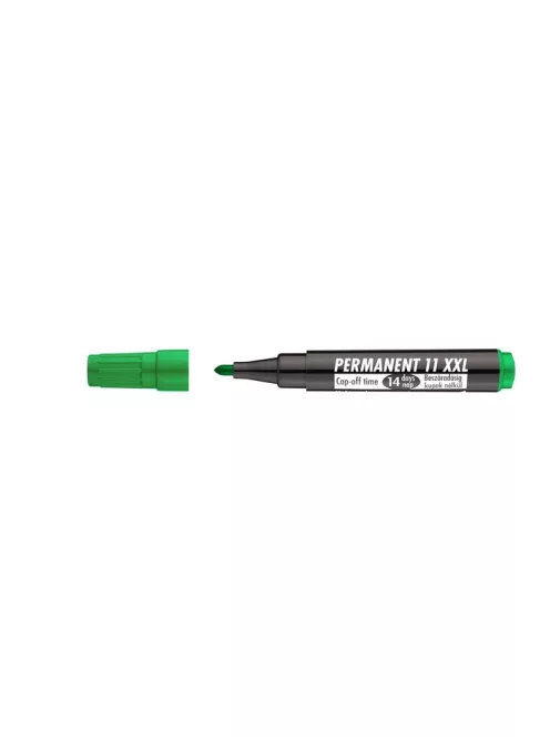 ICO Alkoholos marker, 1-3 mm, kúpos, ICO "Permanent 11 XXL", zöld