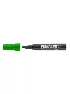   ICO Alkoholos marker, 1-3 mm, kúpos, ICO "Permanent 11", zöld