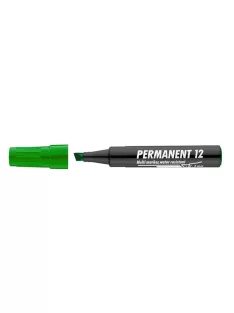  ICO Alkoholos marker, 1-4 mm, vágott, ICO "Permanent 12", zöld
