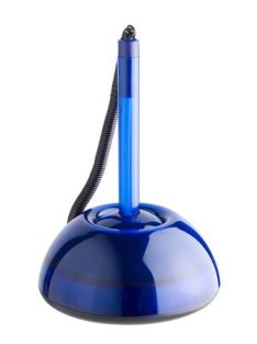   ICO Ügyféltoll, 0,8 mm, áttetsző kék tolltest, ICO "Lux", kék