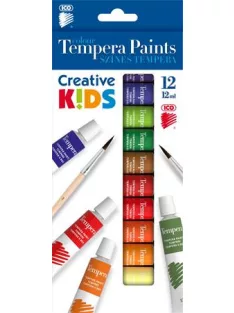   ICO Tempera készlet, 12 darabos, ICO "Creative Kids"