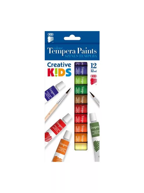 ICO Tempera készlet, 12 darabos, ICO "Creative Kids"