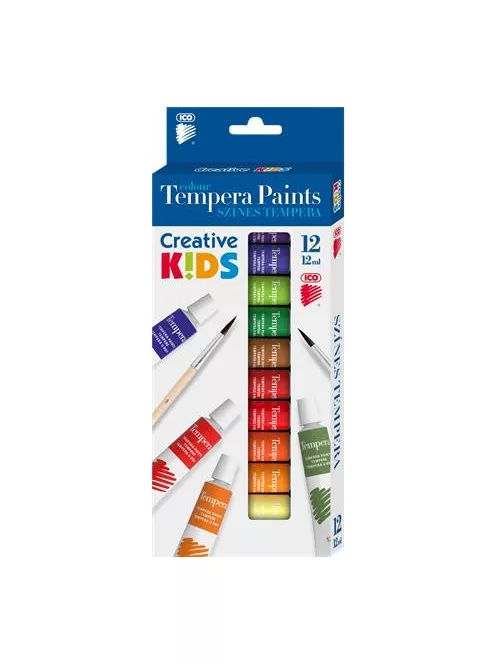 ICO Tempera készlet, 12 darabos, ICO "Creative Kids"