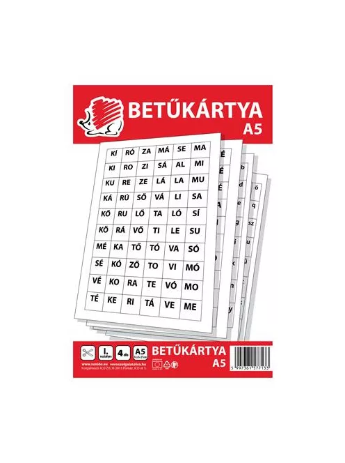 ICO Betűkártya, A5, ICO "Süni"