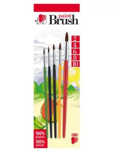   ICO Ecsetkészlet, no. 2-4-6-8-10, fa, ICO "Süni", vegyes színek