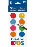 ICO Vízfesték, 12 darabos, 28 mm, ICO "Creative Kids"
