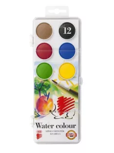 ICO Vízfesték, 12 darabos, 30 mm, ICO "Süni"