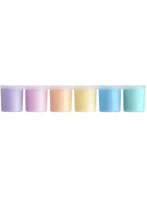 ICO Tempera készlet, tégelyes, ICO "Süni", 6 különböző pasztell szín