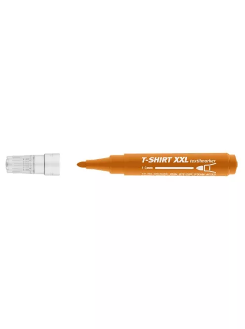 ICO Textilmarker, 1-3 mm, kúpos, ICO "XXL T-Shirt", barna