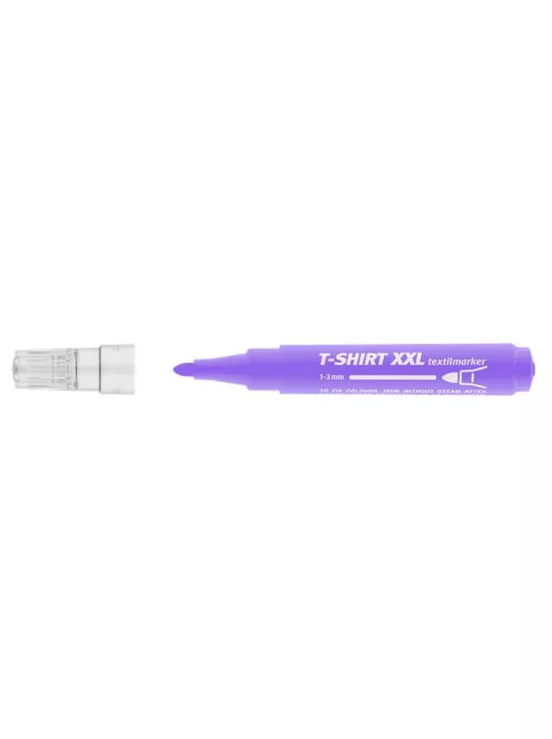 ICO Textilmarker, 1-3 mm, kúpos, ICO "XXL T-Shirt", lila