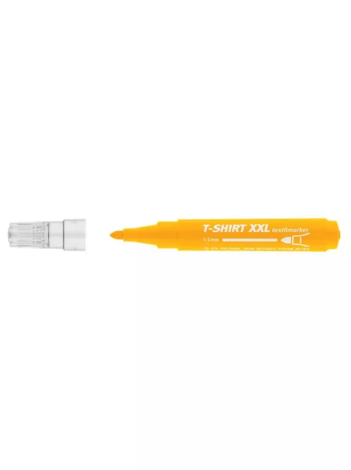 ICO Textilmarker, 1-3 mm, kúpos, ICO "XXL T-Shirt", sárga