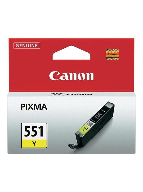 CANON CLI-551Y Tintapatron Pixma iP7250, MG5450 nyomtatókhoz, CANON, sárga, 7ml