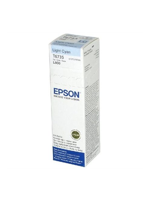 EPSON T67354A10 Tinta L800 nyomtatóhoz, EPSON, világos cián, 70ml