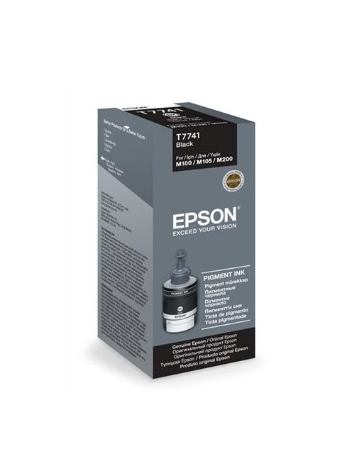 EPSON T77414A Tinta Workforce M100, M105 nyomtatókhoz, EPSON, fekete, 140ml
