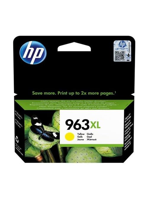 HP 3JA29AE Tintapatron OfficeJet Pro 9010, 9020 nyomtatókhoz, HP 963XL, sárga, 1600 oldal