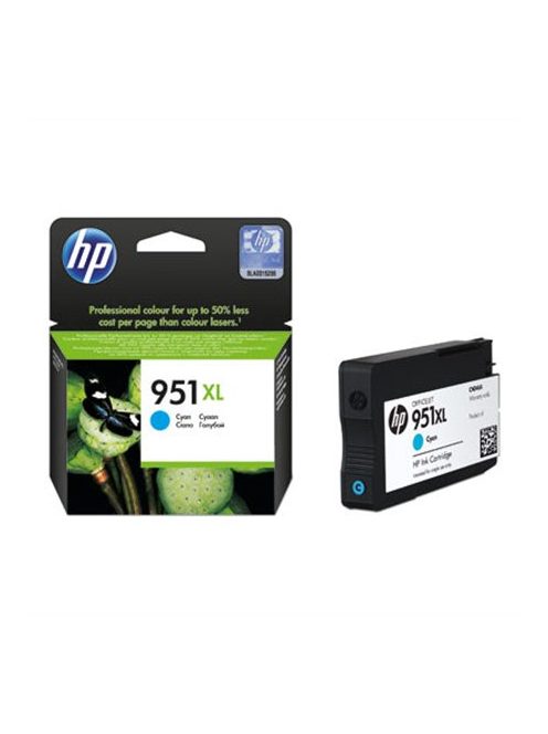 HP CN046AE Tintapatron OfficeJet Pro 8100 nyomtatóhoz, HP 951xl, cián, 1,5k