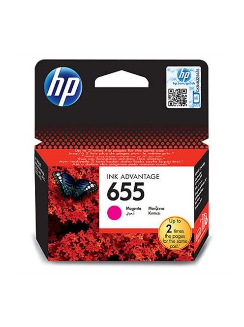 HP CZ111E Tintapatron Deskjet Ink Advantage 3520 sor nyomtatókhoz, HP 655, magenta, 600 oldal