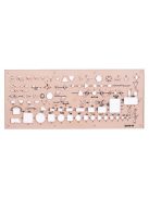 KOH-I-NOOR Elektronikai sablon, műanyag, KOH-I-NOOR "703071"