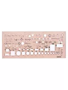 KOH-I-NOOR Elektronikai sablon, műanyag, KOH-I-NOOR "703071"