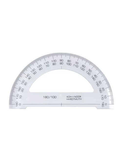 KOH-I-NOOR Szögmérő, műanyag, 180 °-os, KOH-I-NOOR