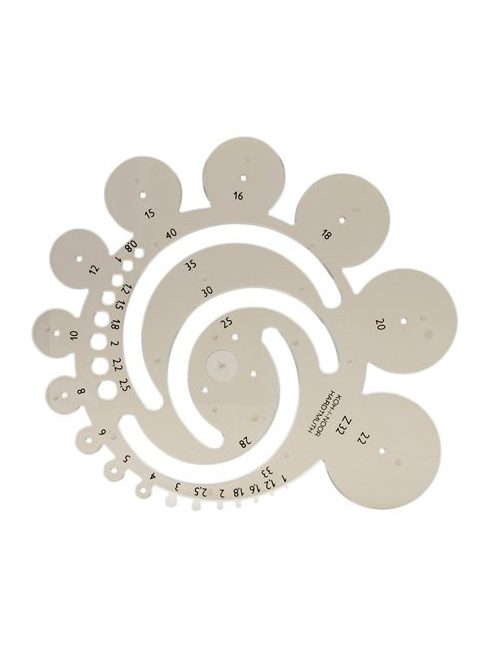 KOH-I-NOOR Radius sablon, műanyag, KOH-I-NOOR "z32"