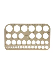 KOH-I-NOOR Körsablon, műanyag, KOH-I-NOOR "z37"